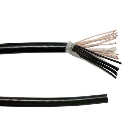 Isolierte multi Kerne 24AWG TPE Hüllen-flexibles elektrisches schwarzes Kabel
