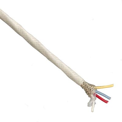 4-adriges fluoroplastummanteltes geschirmtes Kabel, versilbertes geflochtenes FEP PFA PTFE isoliertes Kabel