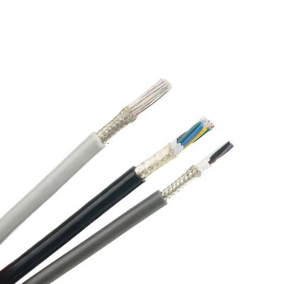 4-adriges fluoroplastummanteltes geschirmtes Kabel, versilbertes geflochtenes FEP PFA PTFE isoliertes Kabel